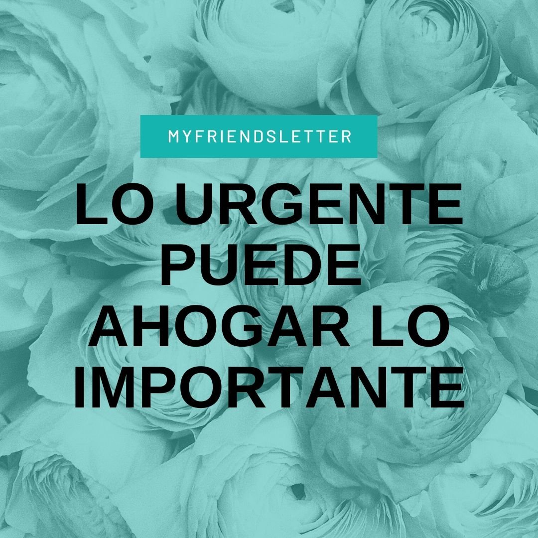 Lee más sobre el artículo Lo urgente puede ahogar lo importante